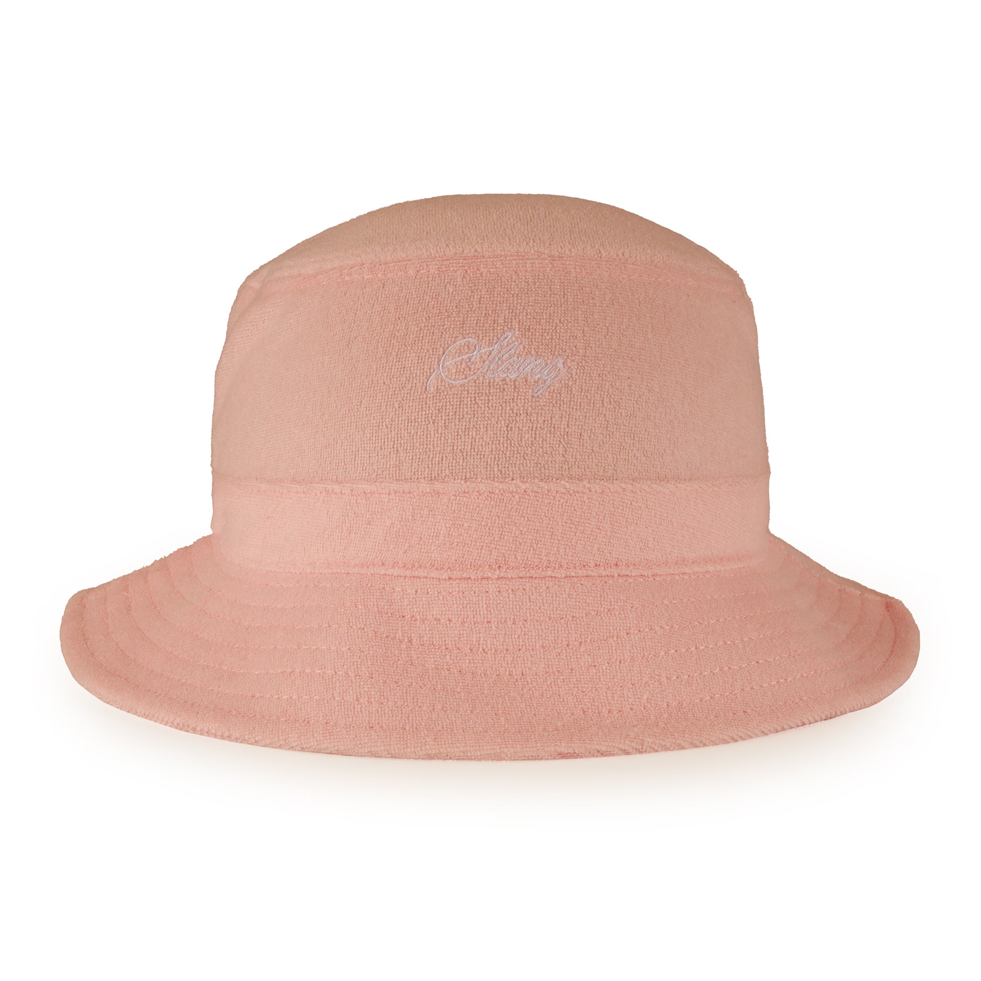 Pink Script Terry Bucket Hat