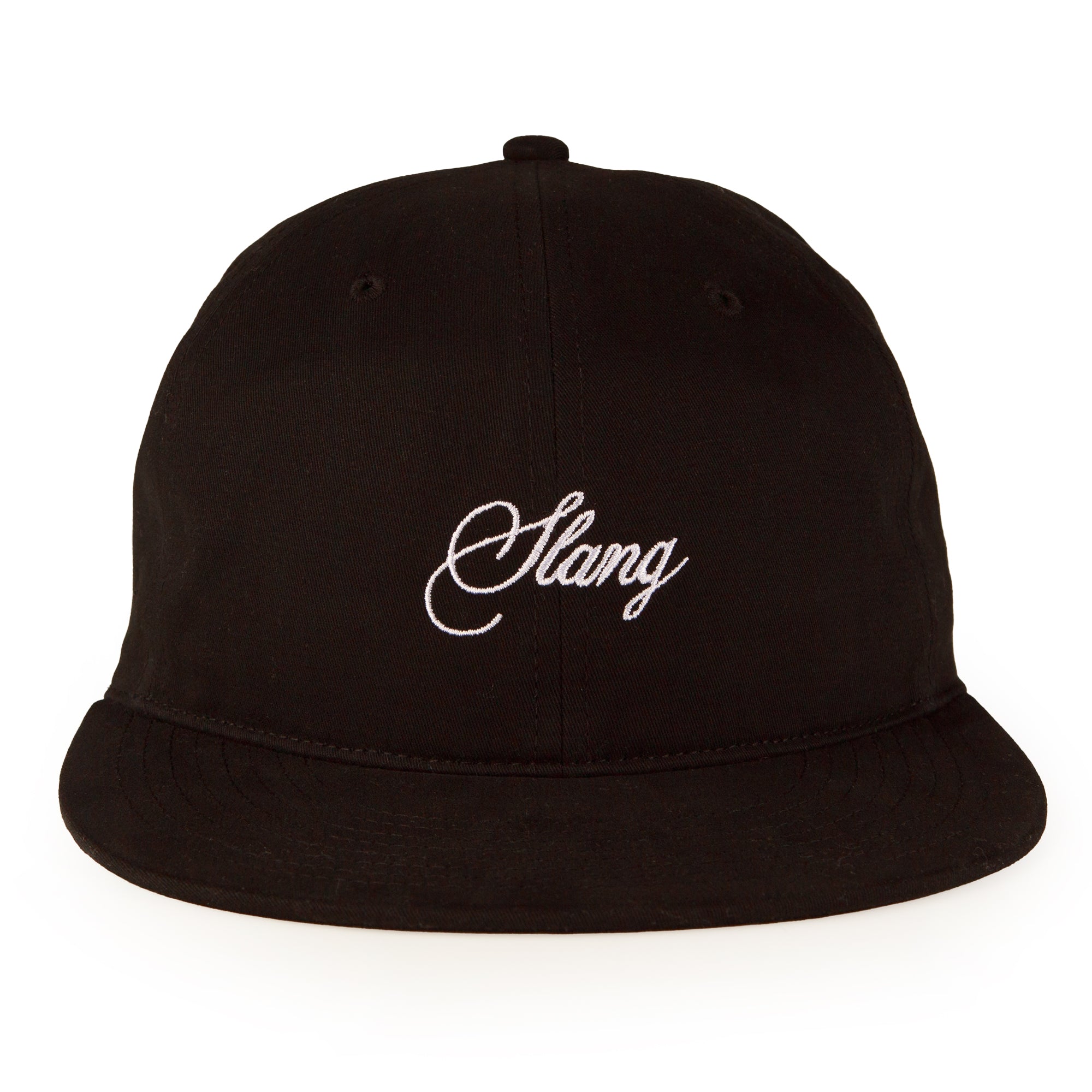 Black Script 6-Panel Twill Hat