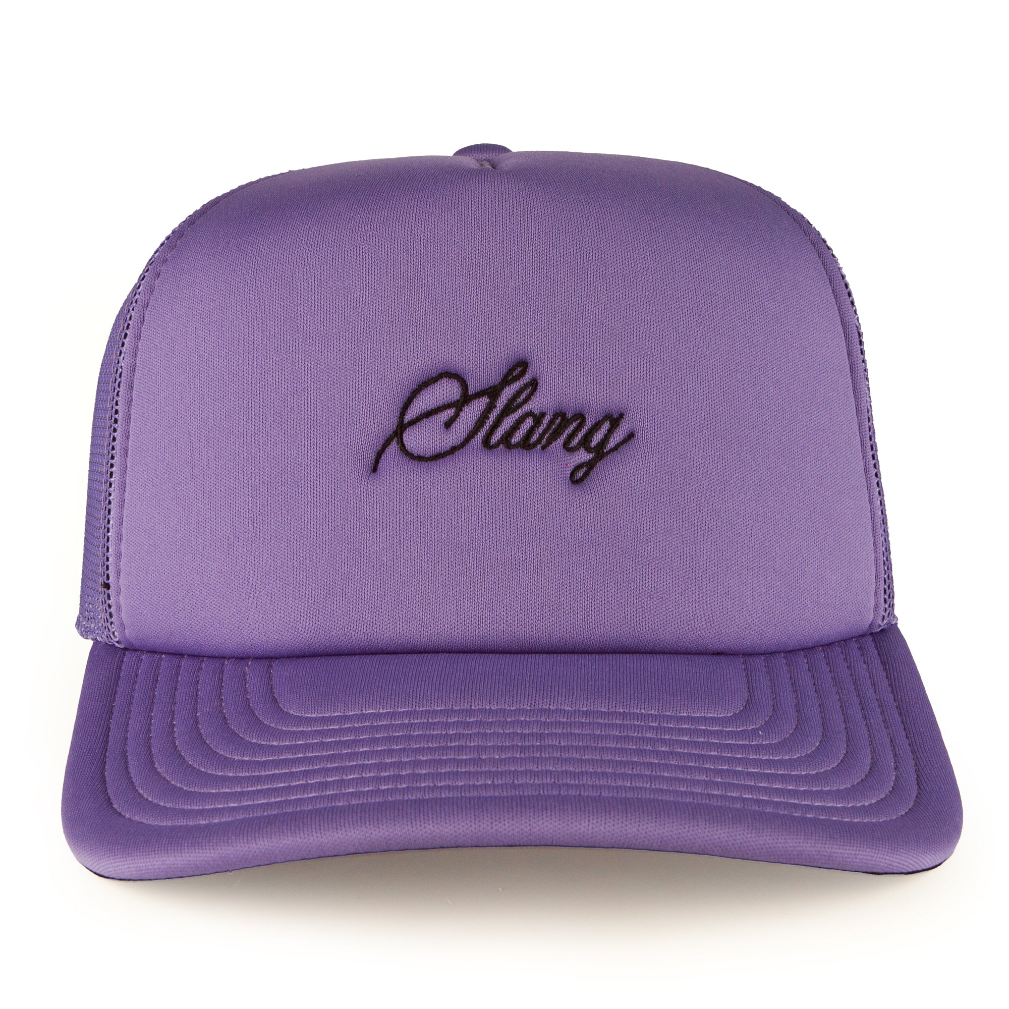 Purple Script Trucker Hat