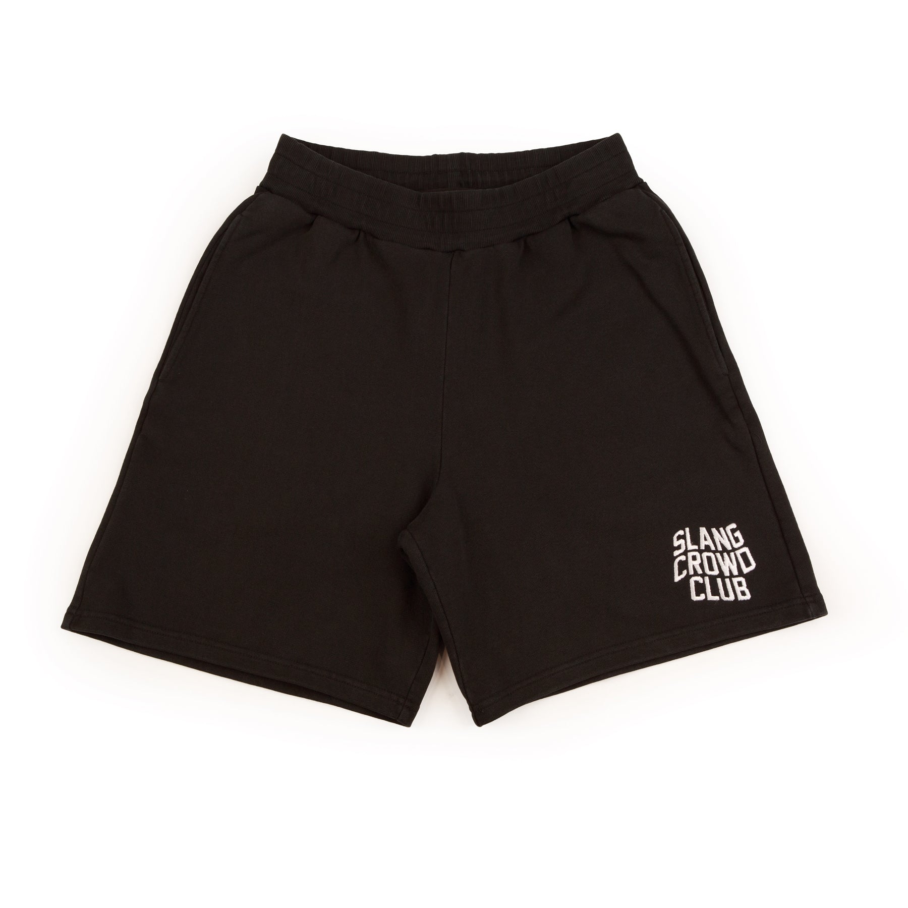 Vintage Black Crowd Club Relaxed Shorts