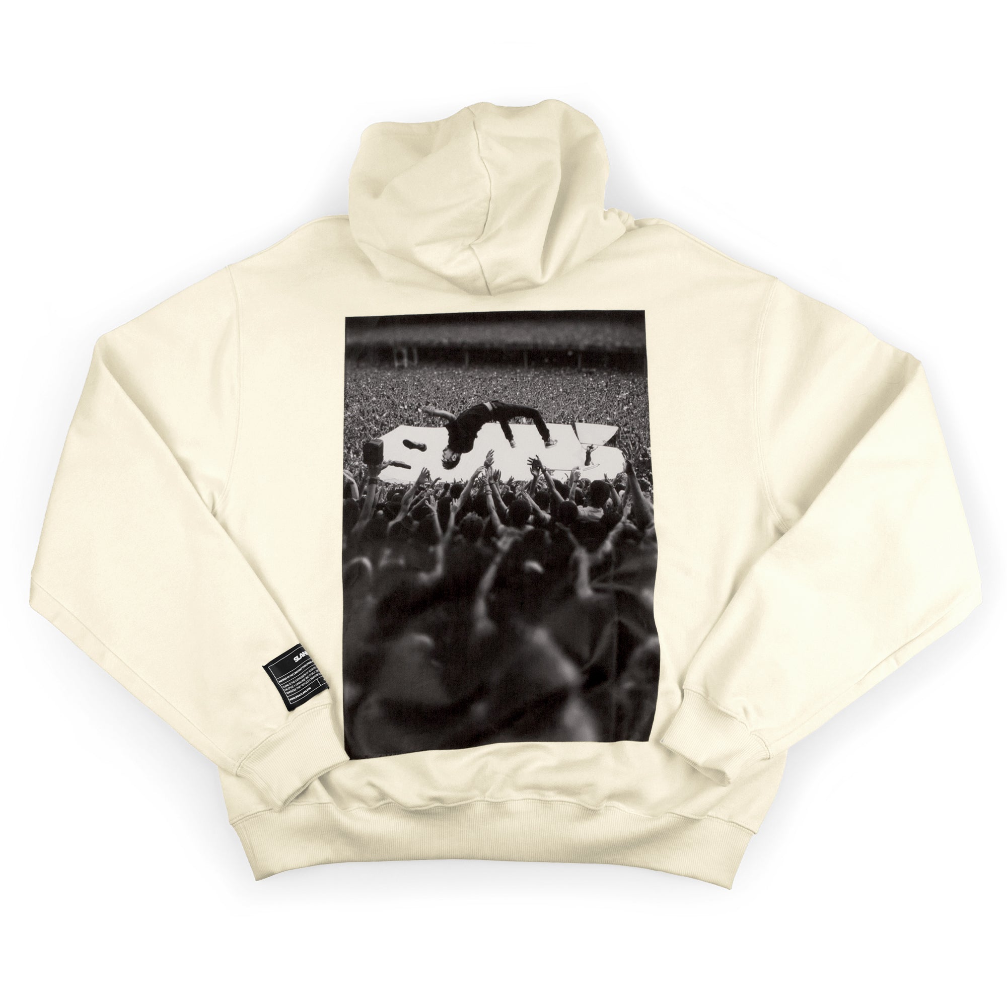 Cream Crowd Club Oversized Hoodie