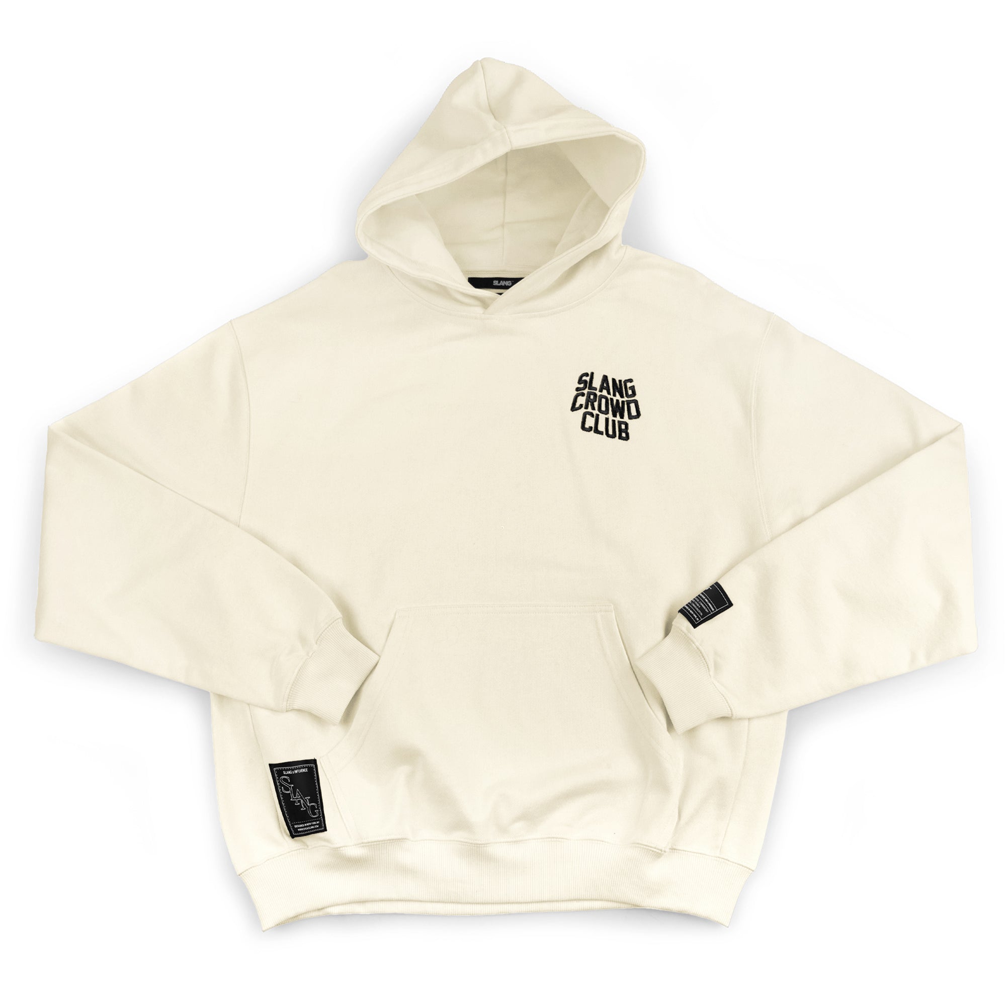 Cream Crowd Club Oversized Hoodie