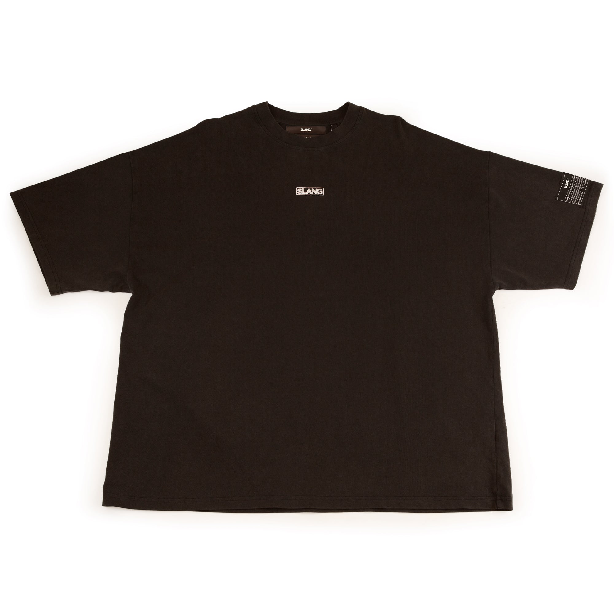 Vintage Black Classic Logo Oversized Tee