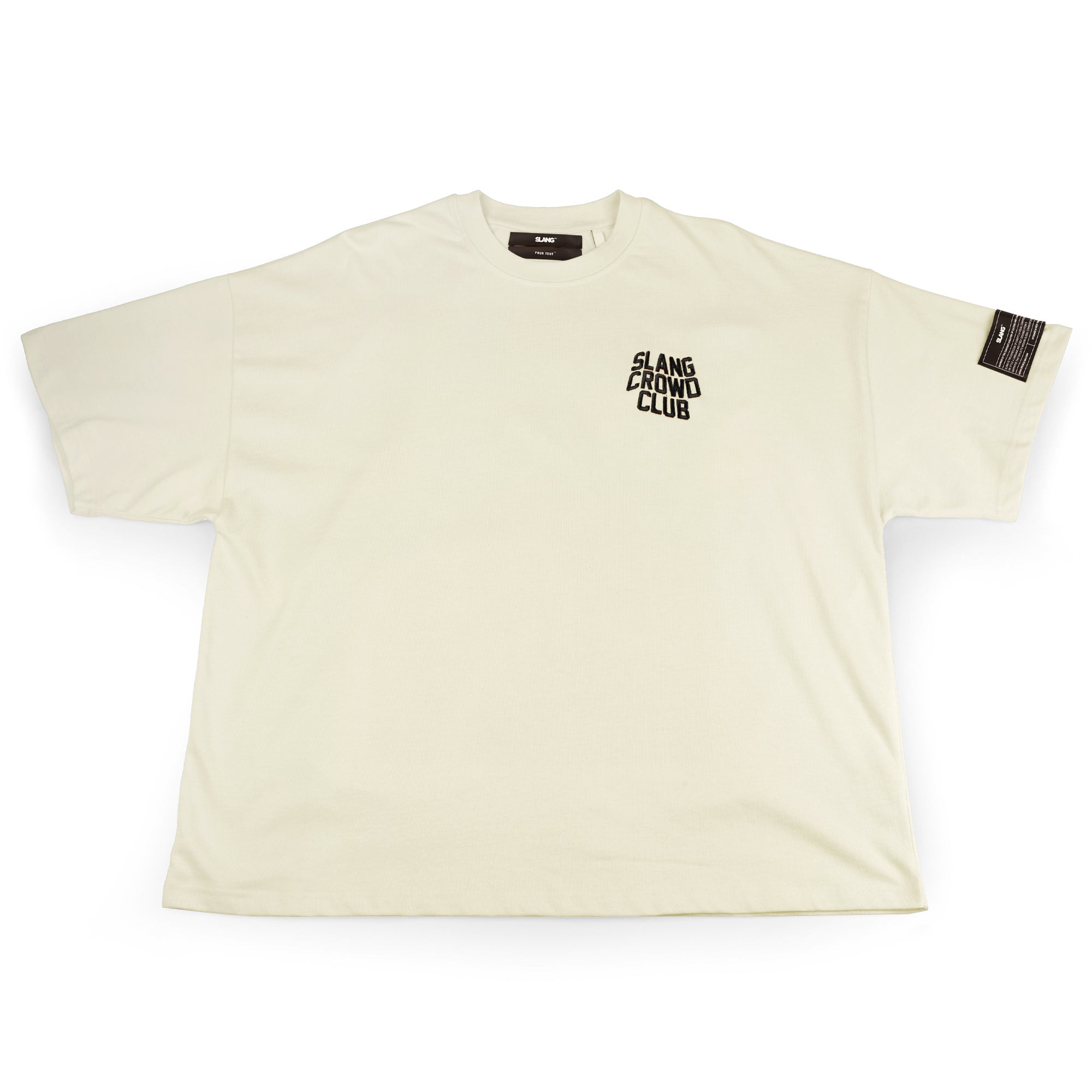 Vintage White Crowd Club Boxy Tee