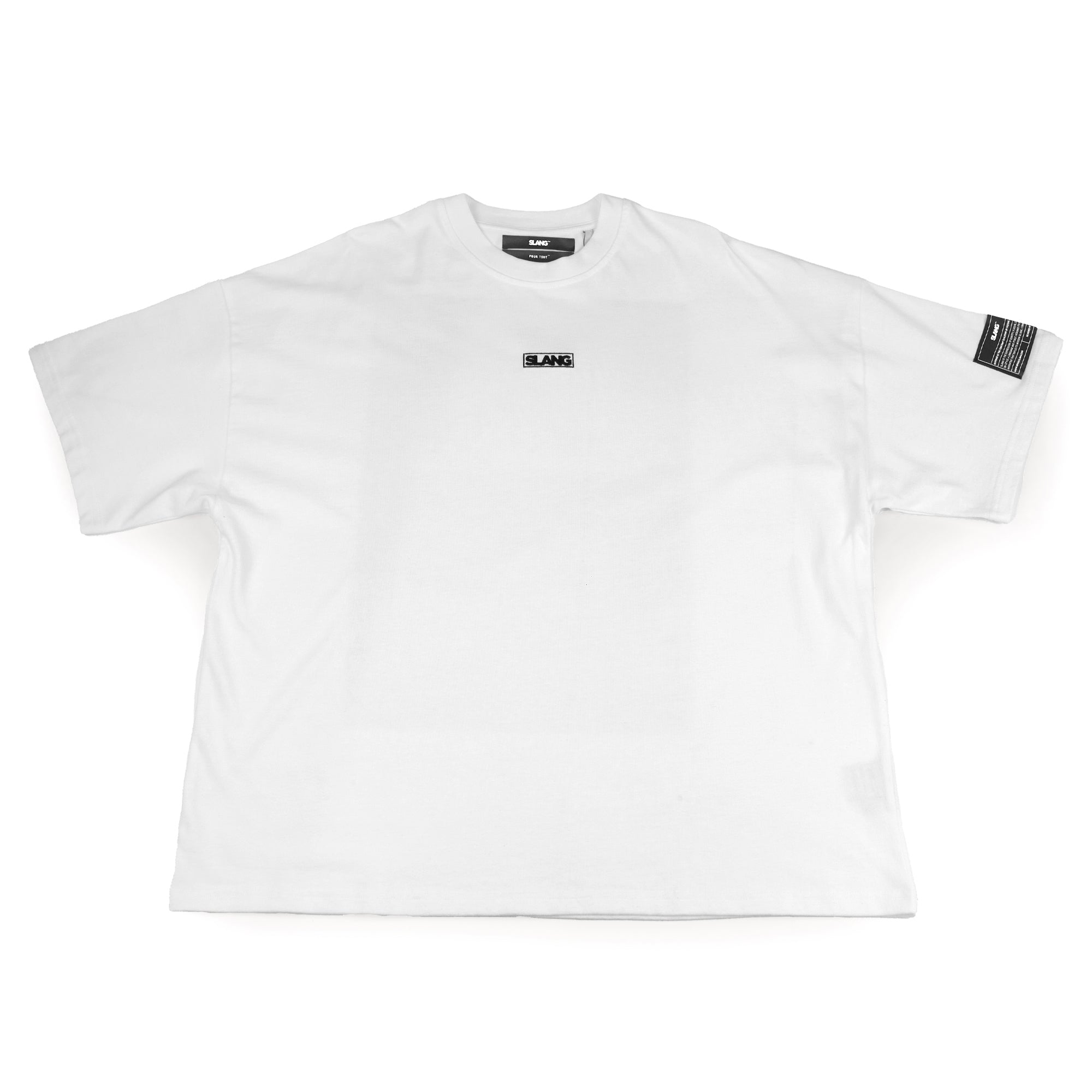 White Classic Logo Boxy Tee