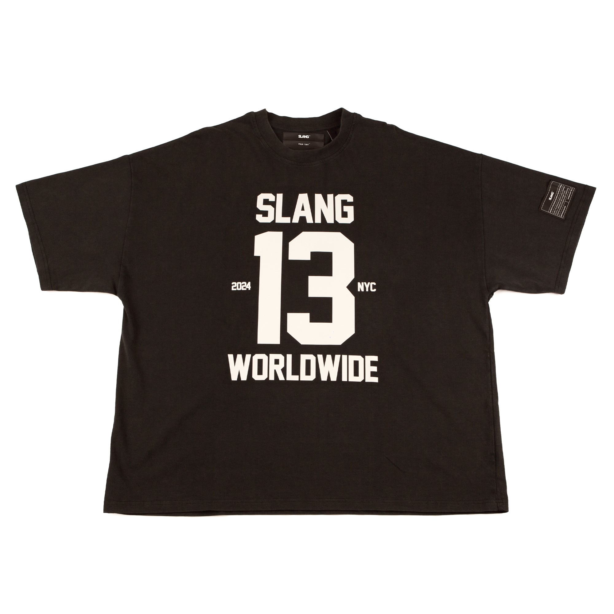 Vintage Black Number 13 Boxy Tee